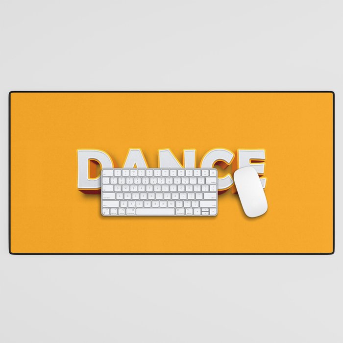Dance 3D typography Desk Mat Gallery Image 1