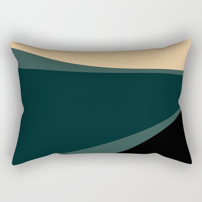 Minimalist Plant Abstract LXXXVII Rectangular Pillow Gallery Image 1