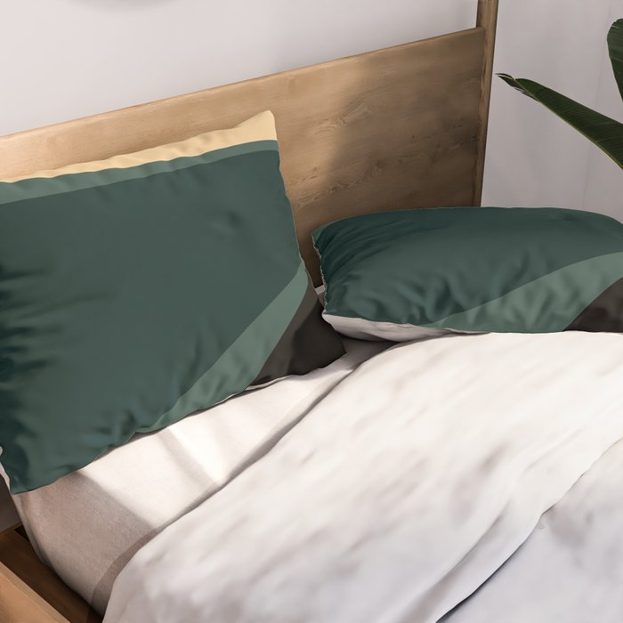 Minimalist Plant Abstract LXXXVII Pillow Sham Gallery Image 2