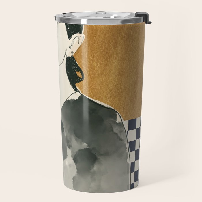 Girl Portrait 5 Travel Mug Gallery Image 2