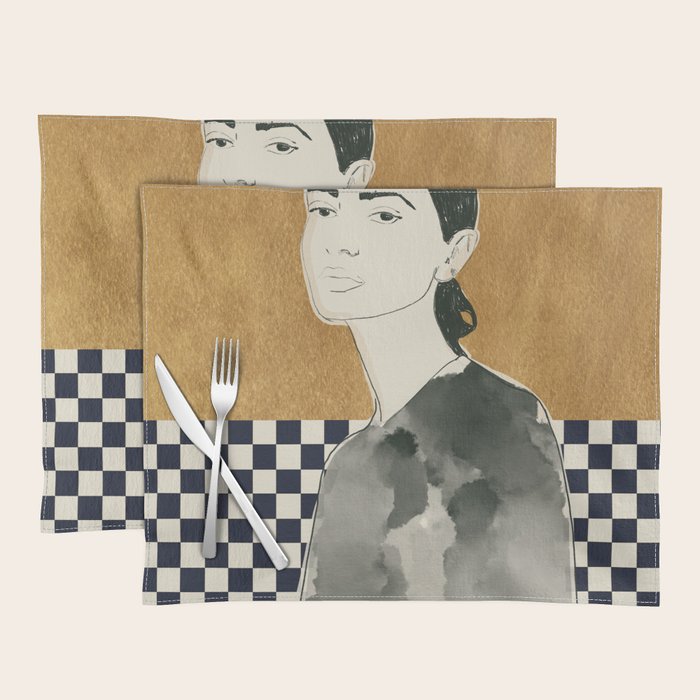Girl Portrait 5 Placemat Gallery Image 1