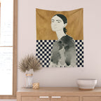 Girl Portrait 5 Wall Tapestry Gallery Image 2