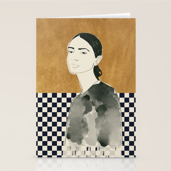 Girl Portrait 5 Stationery Card Gallery Image 1