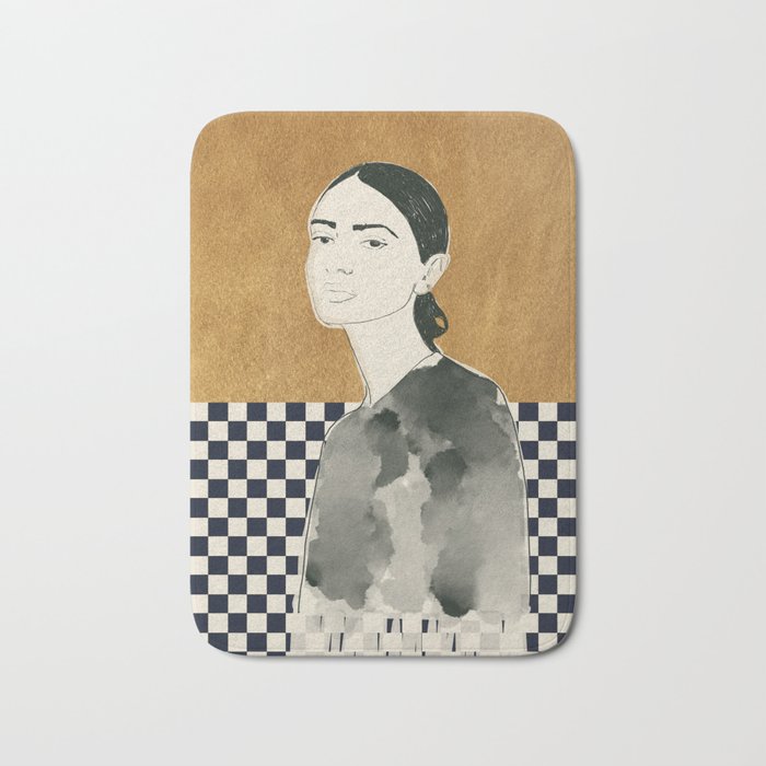 Girl Portrait 5 Bath Mat Gallery Image 1