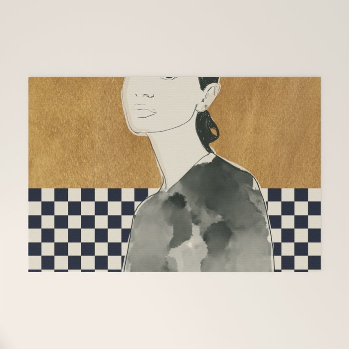 Girl Portrait 5 Welcome Mat Gallery Image 1