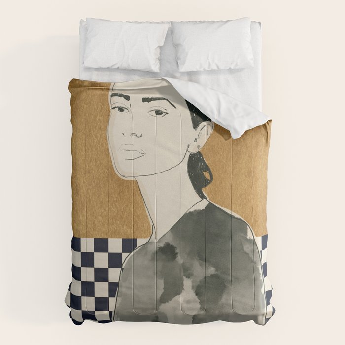Girl Portrait 5 Comforter Gallery Image 1