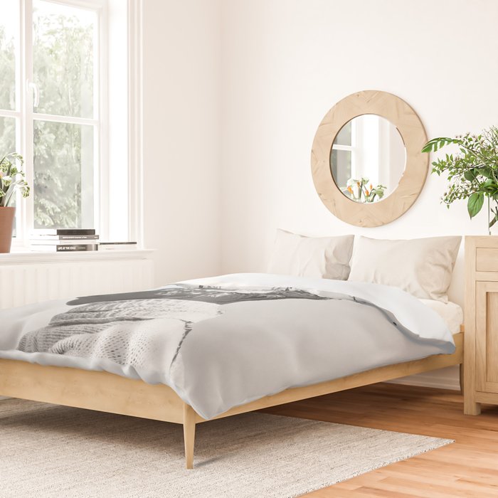 Bloom in White Duvet Cover Gallery Image 2