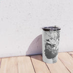 Bloom in White Travel Mug Gallery Image 4