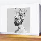 Bloom in White Wall Mural Gallery Image 2