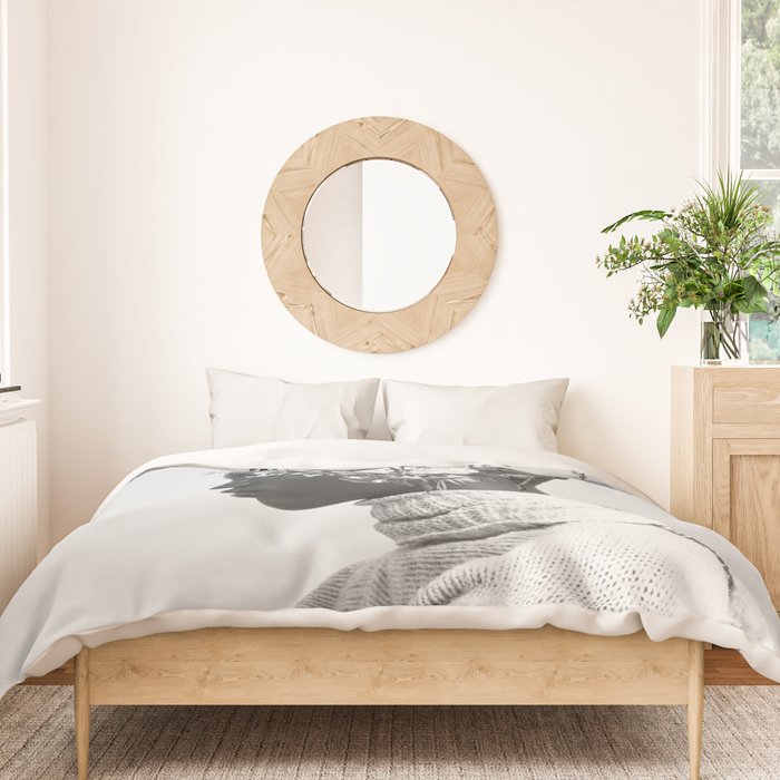 Bloom in White Duvet Cover Gallery Image 3