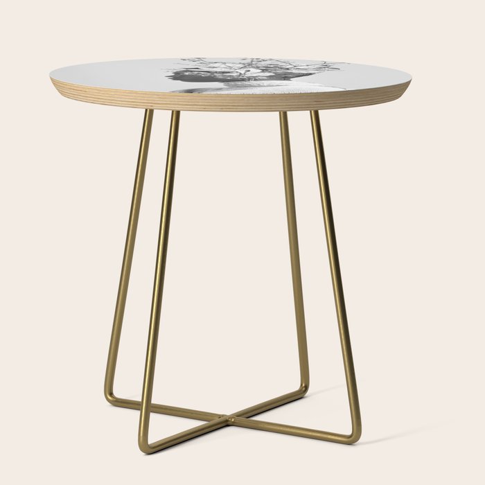 Bloom in White Side Table Gallery Image 1
