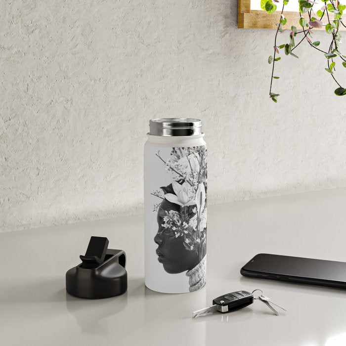 Bloom in White Water Bottle Gallery Image 4