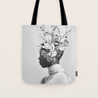 Bloom in White Tote Bag Gallery Image 1
