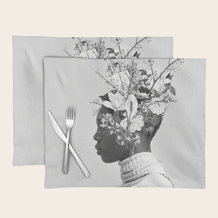 Bloom in White Placemat Gallery Image 1