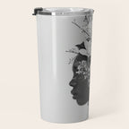 Bloom in White Travel Mug Gallery Image 3