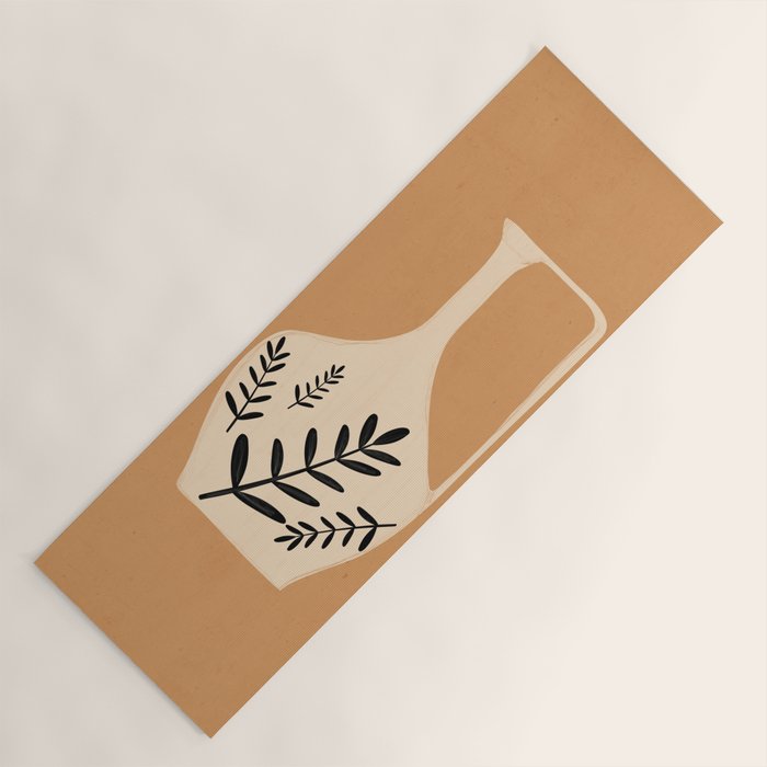 Minimal Abstract Art Vase Yoga Mat Gallery Image 1