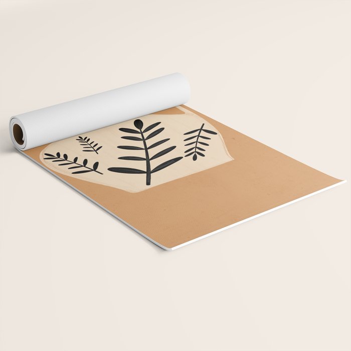 Minimal Abstract Art Vase Yoga Mat Gallery Image 2