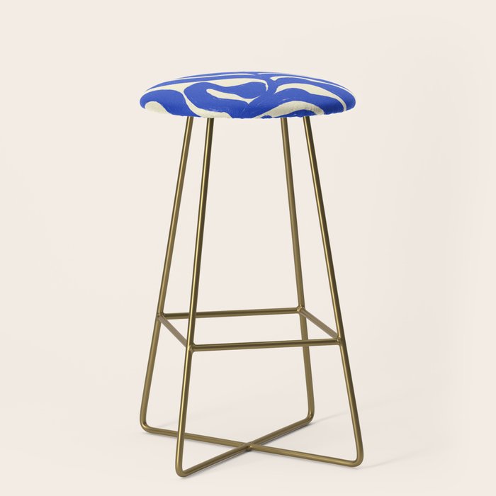 matisse blue leaves Stool