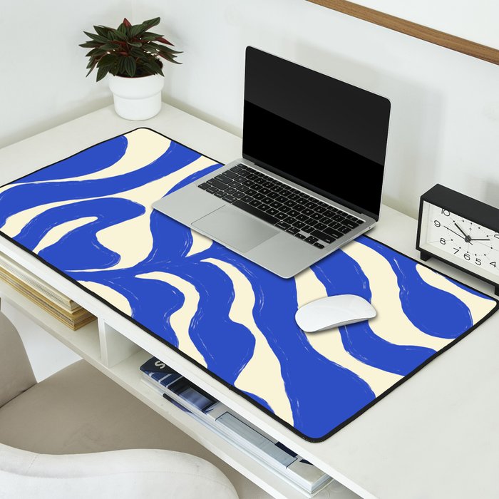 matisse blue leaves Desk Mat Gallery Image 2