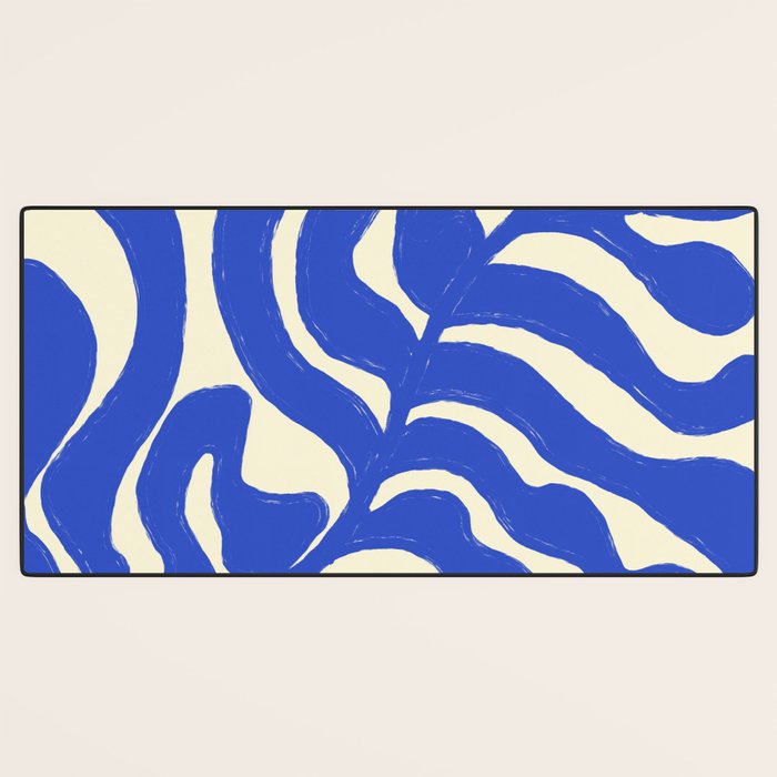 matisse blue leaves Desk Mat Gallery Image 3