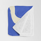 matisse blue leaves Throw Blanket Gallery Image 3