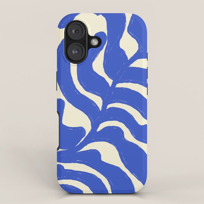 matisse blue leaves iPhone Case Gallery Image 1