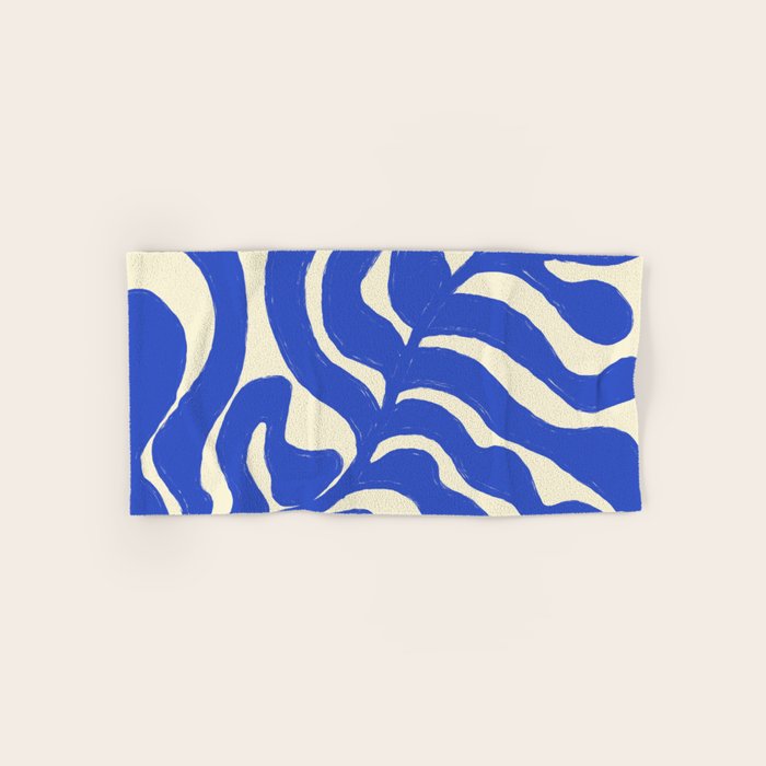 matisse blue leaves Bath Towel Gallery Image 1