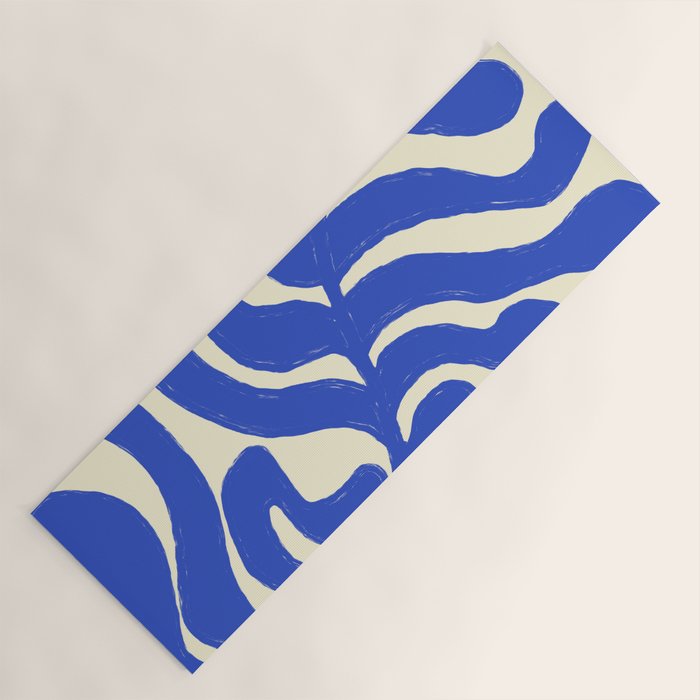 matisse blue leaves Yoga Mat Gallery Image 1