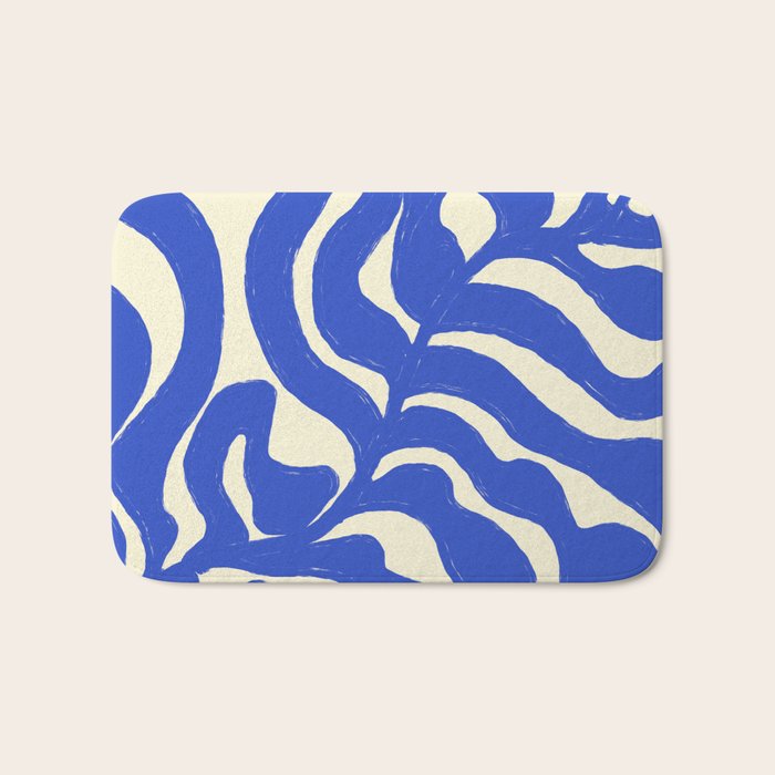 matisse blue leaves Bath Mat Gallery Image 1