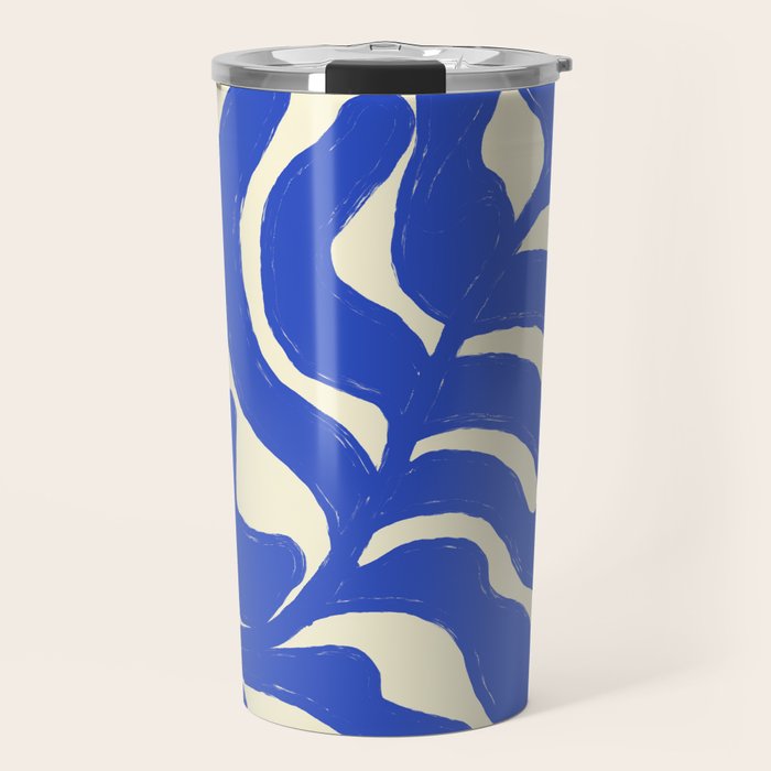 matisse blue leaves Travel Mug Gallery Image 1