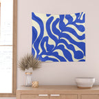 matisse blue leaves Wall Tapestry Gallery Image 2