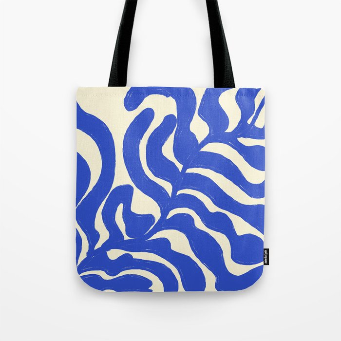 matisse blue leaves Tote Bag Gallery Image 1