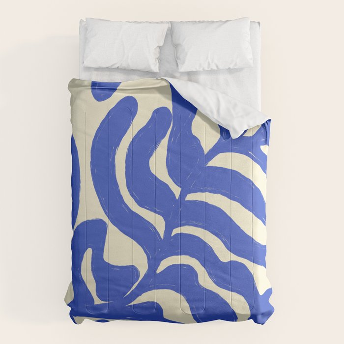 matisse blue leaves Comforter Gallery Image 6