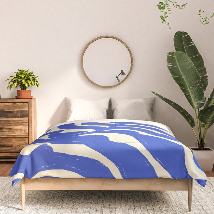 matisse blue leaves Comforter Gallery Image 3