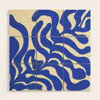 matisse blue leaves Wood Wall Art Gallery Image 1