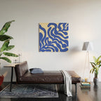 matisse blue leaves Wood Wall Art Gallery Image 2
