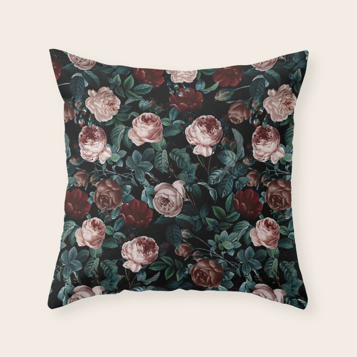 EXOTIC GARDEN - NIGHT XV Throw Pillow Gallery Image 6