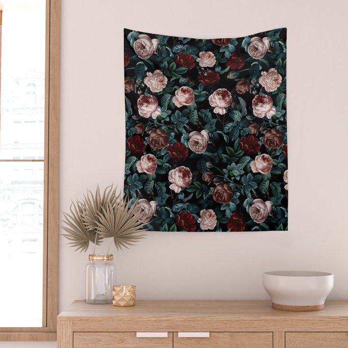 EXOTIC GARDEN - NIGHT XV Wall Tapestry Gallery Image 2