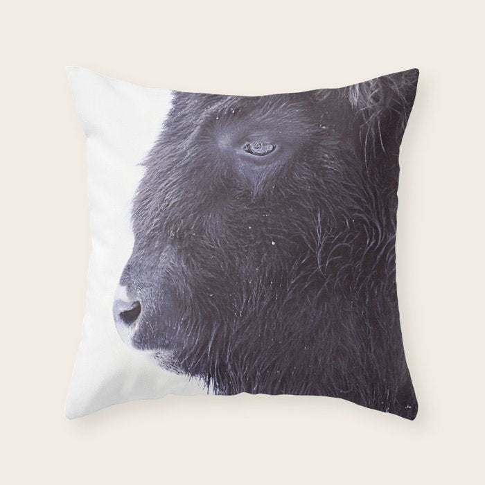 BLACK BUFFALO Throw Pillow Gallery Image 1