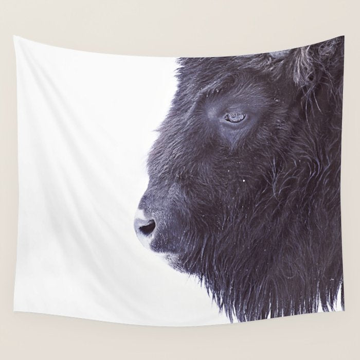 BLACK BUFFALO Wall Tapestry Gallery Image 1