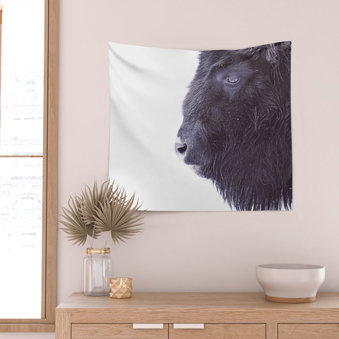 BLACK BUFFALO Wall Tapestry Gallery Image 2