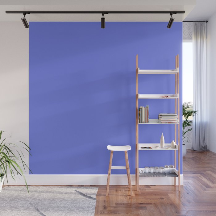 Periwinkle Solid Color Wall Mural Gallery Image 1