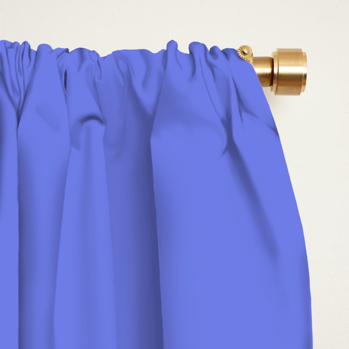 Periwinkle Solid Color Window Curtain Gallery Image 2