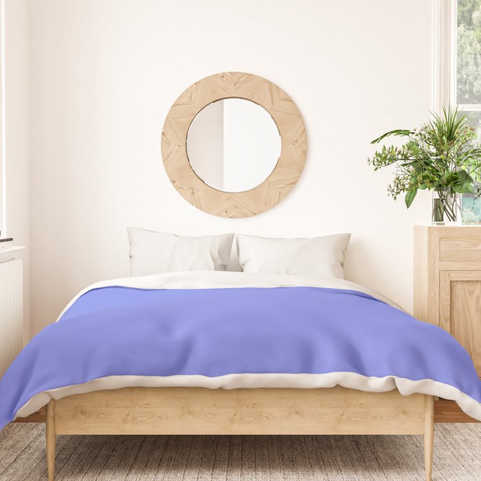 Periwinkle Solid Color Duvet Cover Gallery Image 3