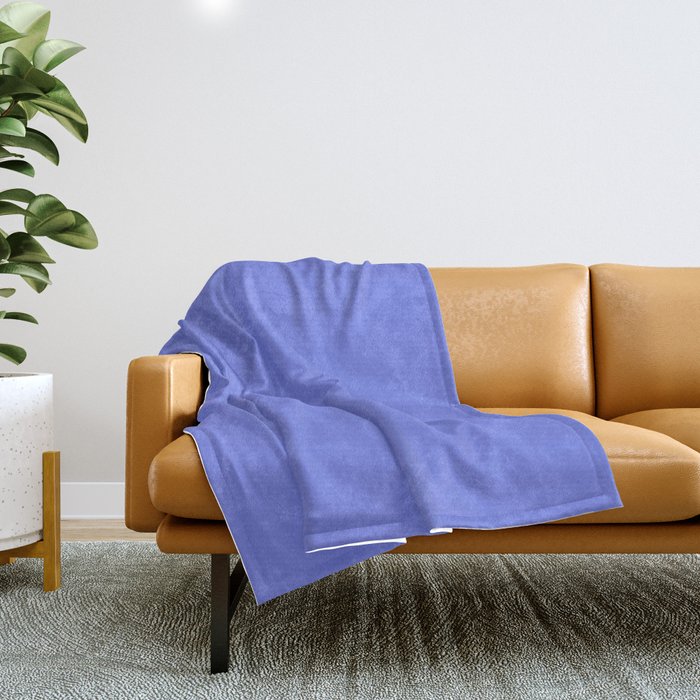 Periwinkle Solid Color Throw Blanket Gallery Image 1