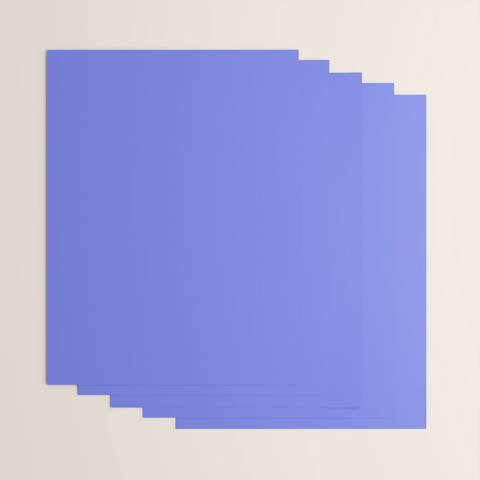 Periwinkle Solid Color Wrapping Paper Gallery Image 3