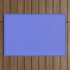 Periwinkle Solid Color Outdoor Rug Gallery Image 1