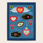 Milagro love hearts - blue Poster Gallery Image 4