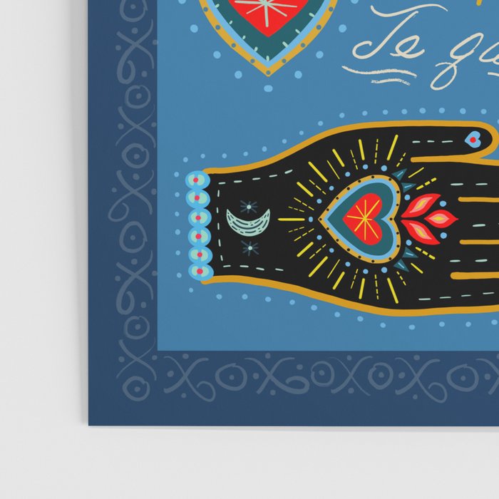 Milagro love hearts - blue Poster Gallery Image 3