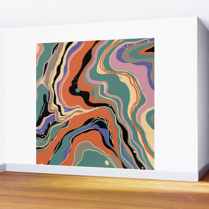 Liquid marble I Wall Mural Gallery Image 2